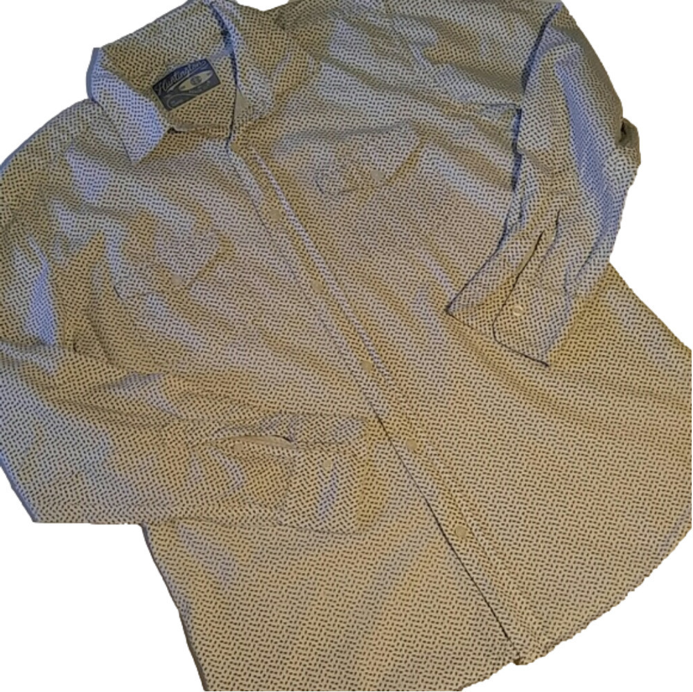 Huntington Beach Club Paisley Button Shirt L